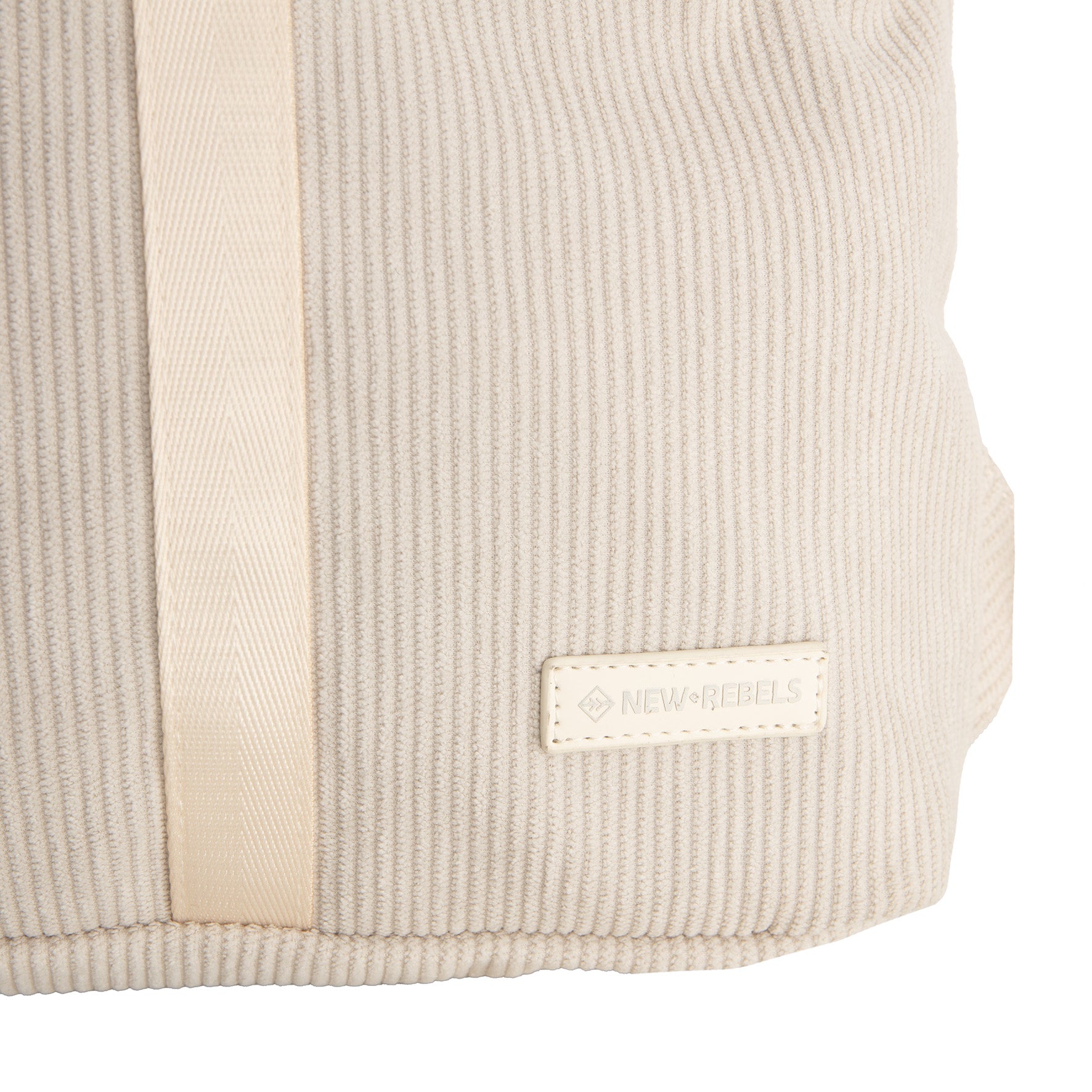 New Rebels Ribbi Roll Up Rolltop City Rucksack Los Angeles Kordoptik beige