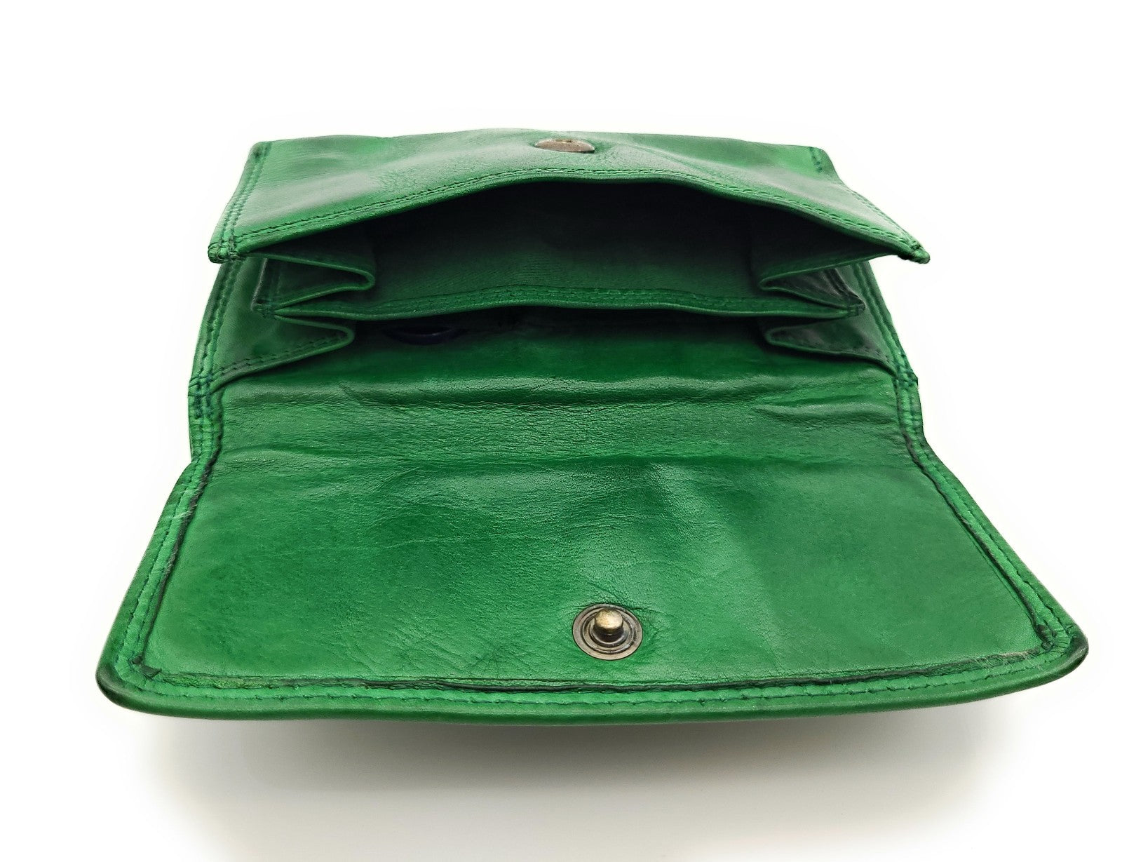 Hill Burry echt Leder Damen Geldbörse Portemonnaie mit RFID Schutz gewaschenes Rindleder grün