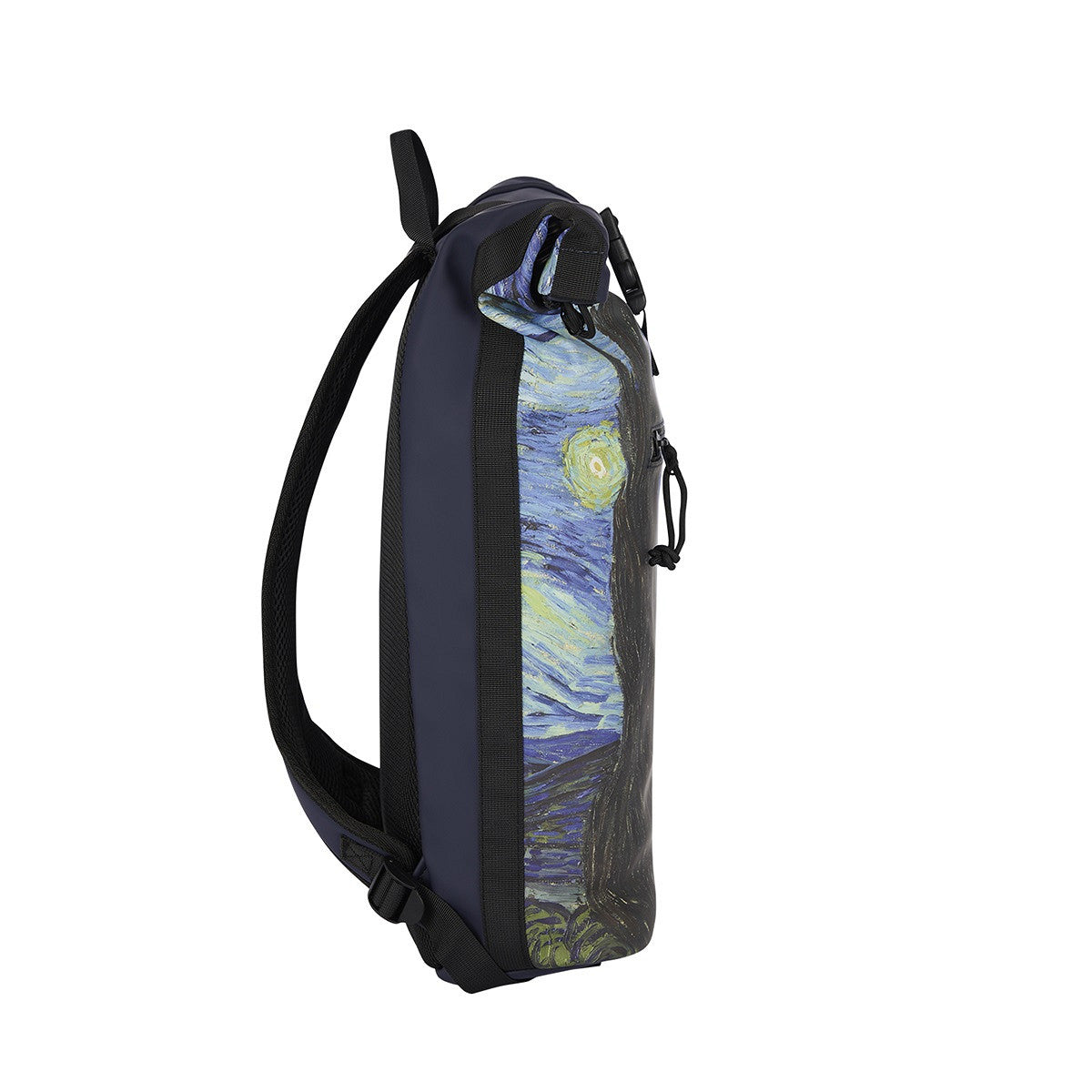 New Rebels Mart Art Roll Up Kurier Rucksack New York, Starry Night Sternennacht, wasserabweisend
