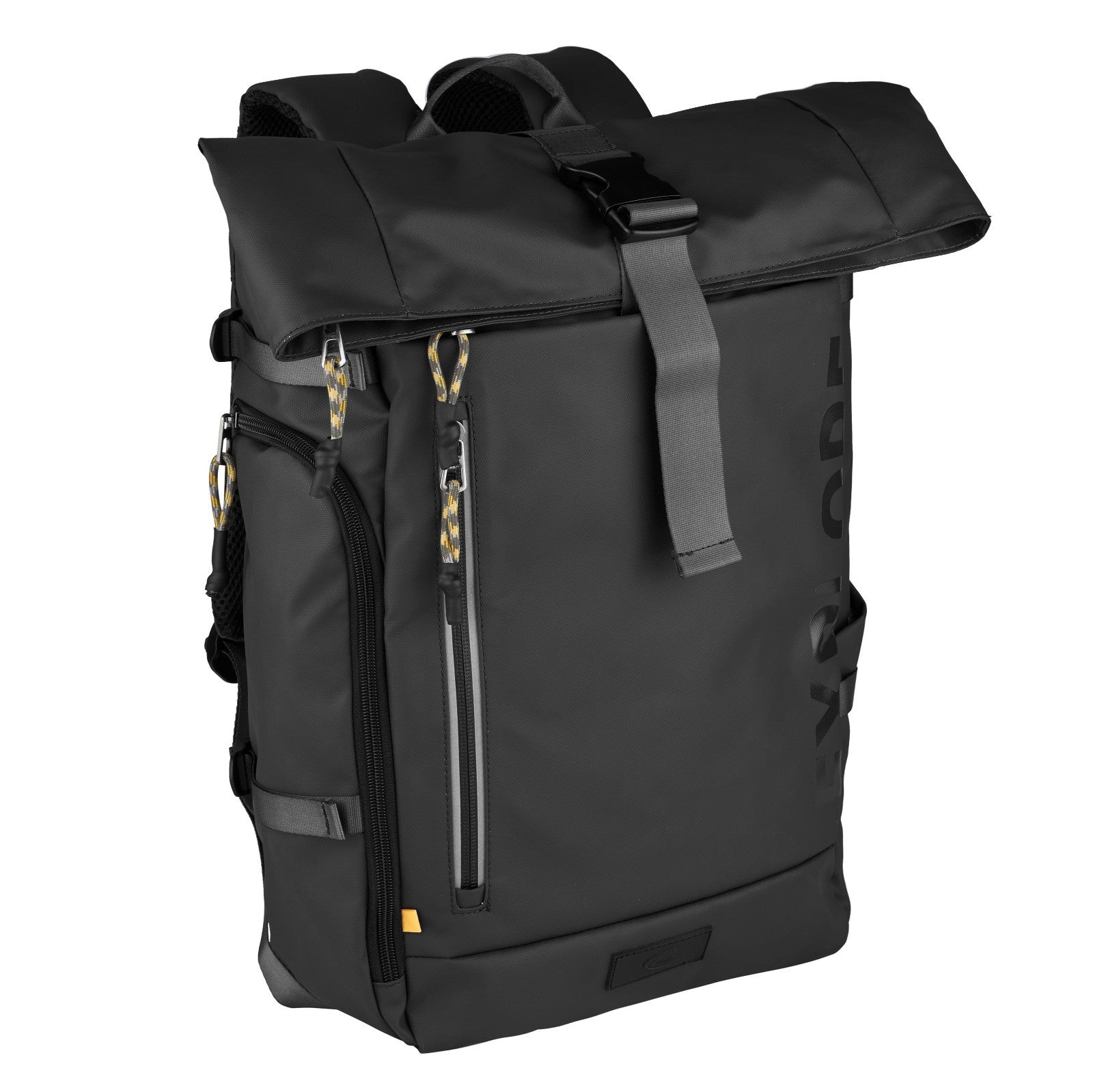 camel active Explore Rolltop Rucksack – nachhaltig & funktional schwarz