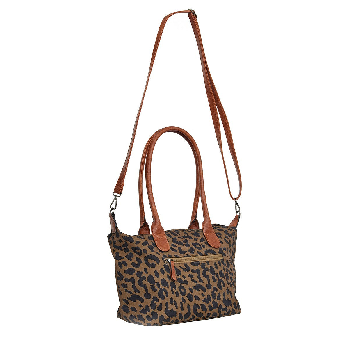 Mustang großer Damen Shopper Handtasche Umhängetasche "Limnos" Leopard brown