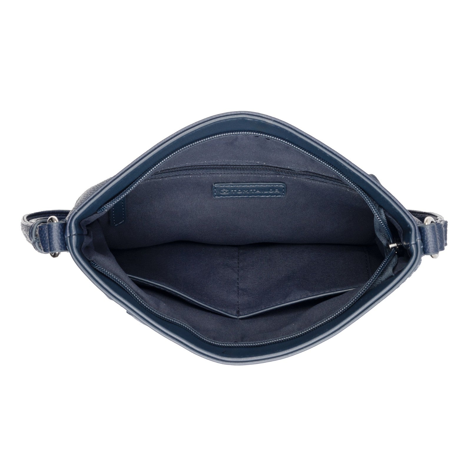 Tom Tailor Umhängetasche Nicolina – PU Handtasche mit Reißverschluss & Fächern – 27,5x10x23 cm dark blue