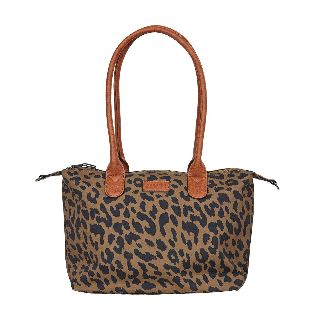 Mustang großer Damen Shopper Handtasche Umhängetasche "Limnos" Leopard brown