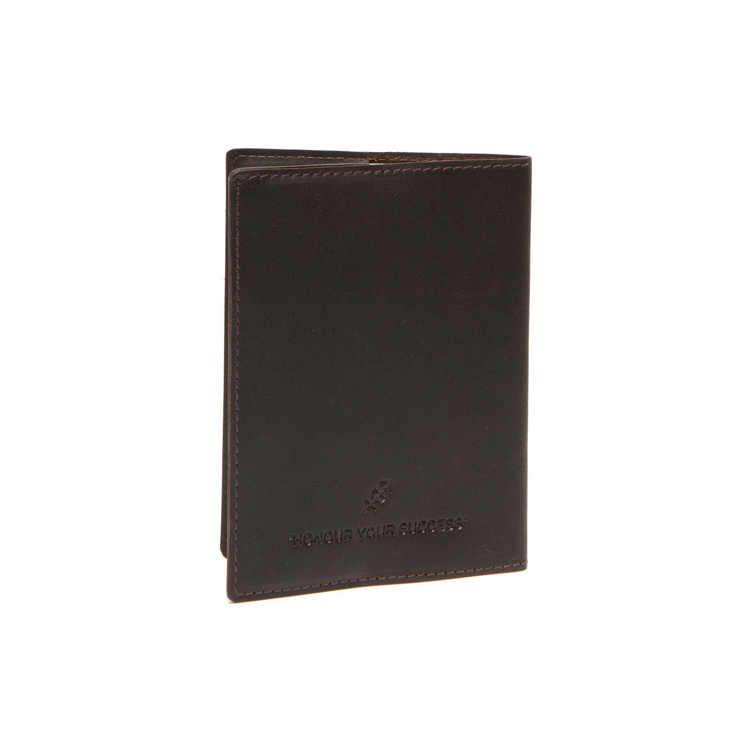 The Chesterfield Brand Passport Cover – Hochwertiges Reisepass-Etui aus 100% Rindsleder mit Weltkarten-Design braun