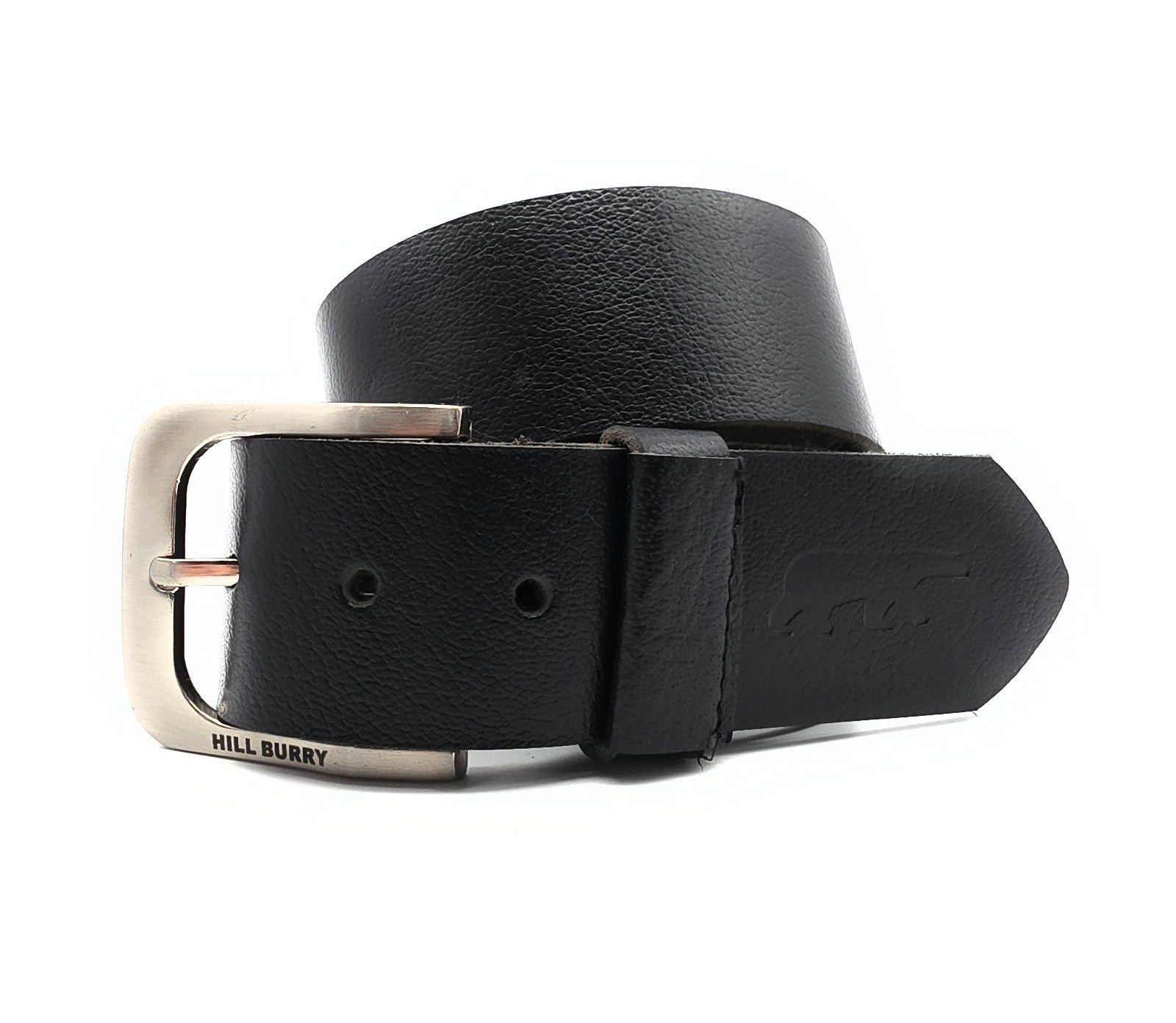 Hill Burry extra breiter echt Leder Unisex Gürtel Büffelvollleder ca. 45mm Schwarz