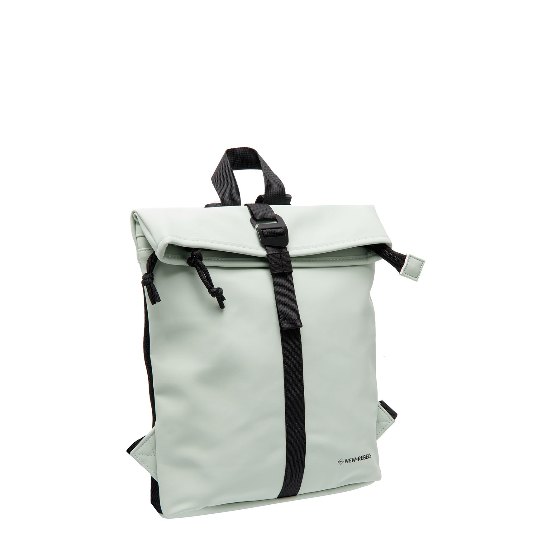 New Rebels Mart Roll Up Rolltop City Rucksack Los Angeles wasserabweisend mint grün