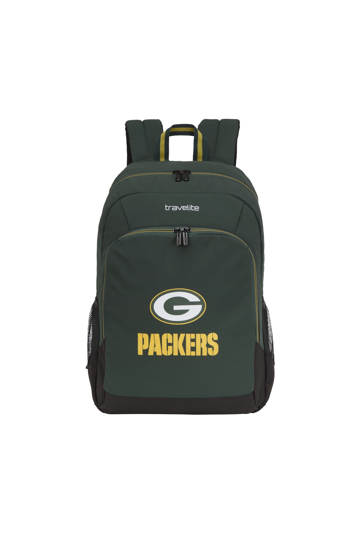 travelite x NFL College Rucksack Green Bay Packers Grün – 24 l, Laptopfach bis 15 Zoll