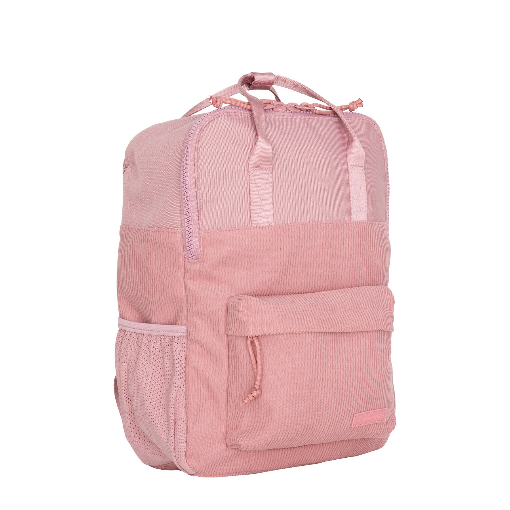 New Rebels Rucksack Ribbi Springfield mit Kordoptik und Tabletfach pink