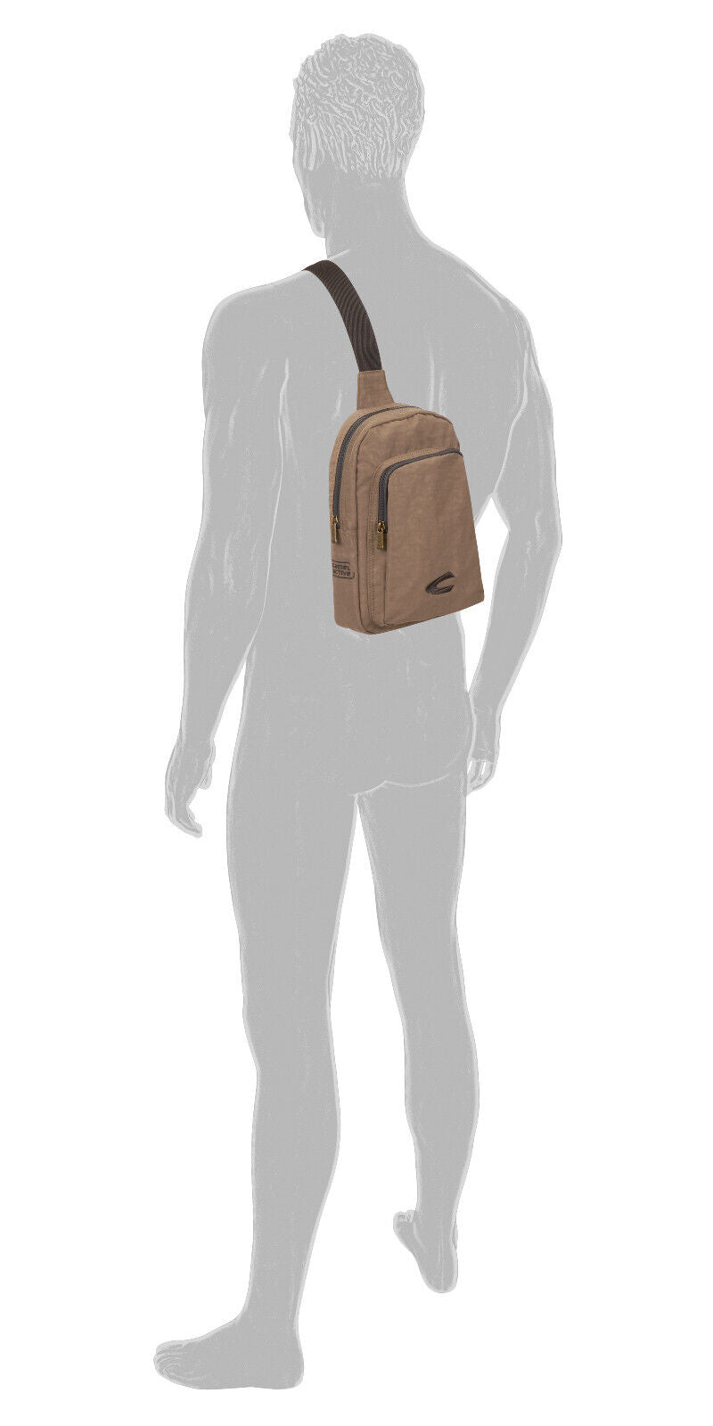 Camel Active Sling Bag JOURNEY – Leichter & robuster Umhängerucksack sand