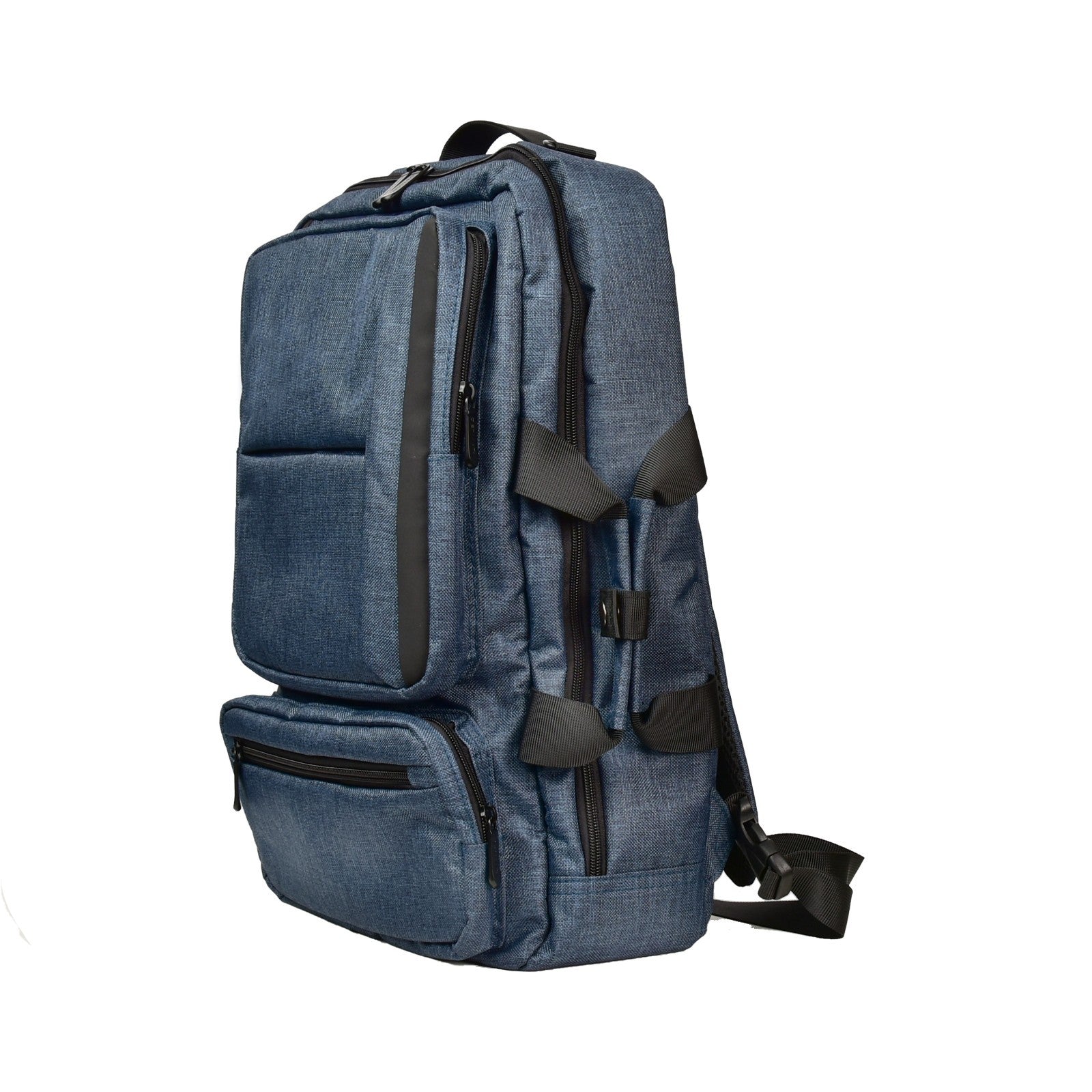 Dermata Multifunktionale Businesstasche 3-in-1 mit Laptopfach 17" | Rucksack, Aktentasche & Schultertasche aus Polycanvas petrol