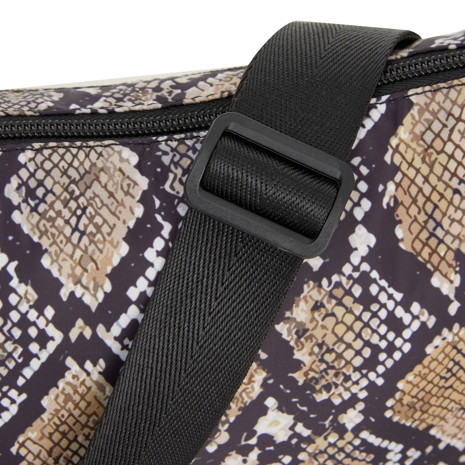 New Rebels Moonbag „Stay Wild" – Crossbody-Tasche mit Schlangen-Print, Nylon, 32 × 16 cm