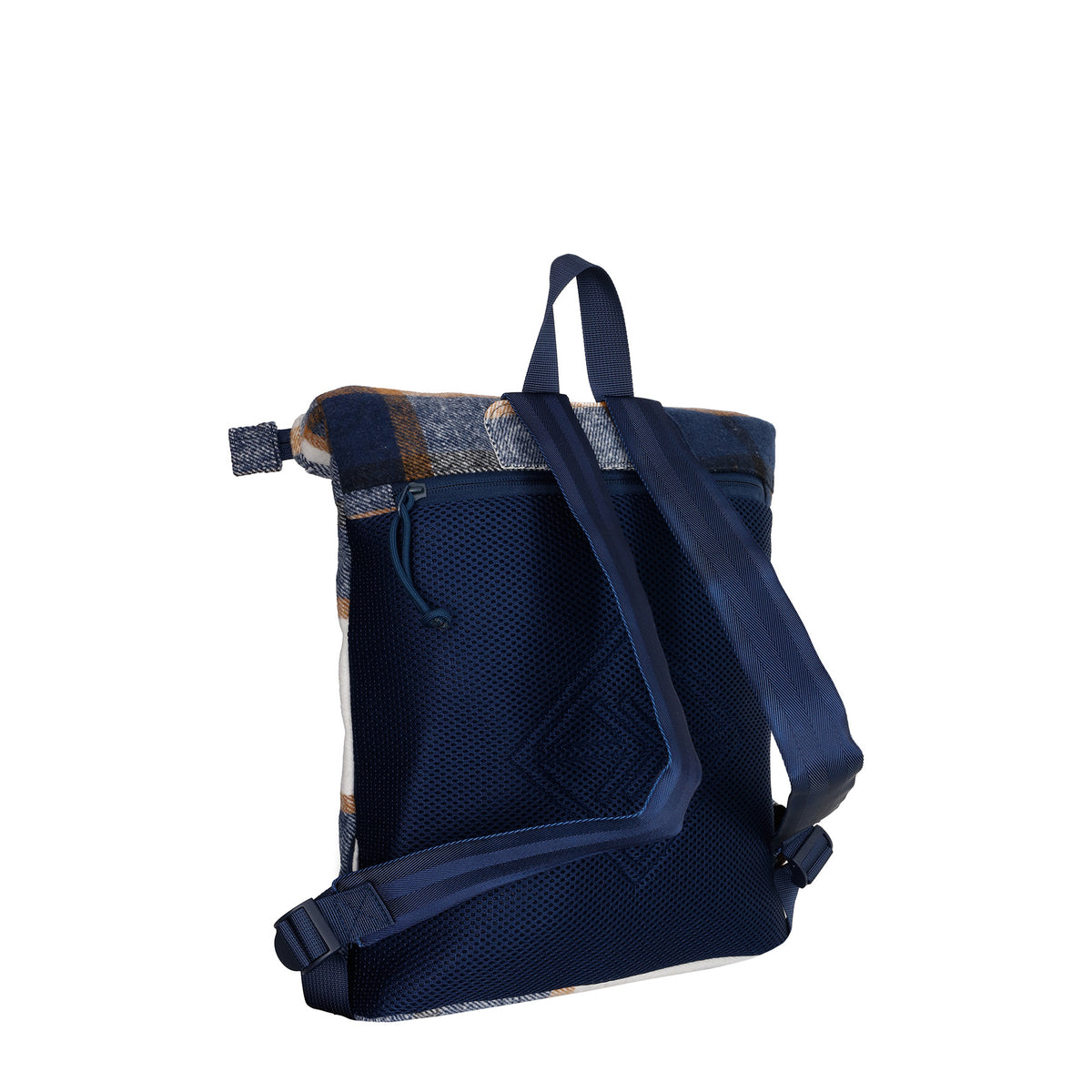 New Rebels Scott Roll Up Rolltop City Rucksack Los Angeles Flanell karo navy