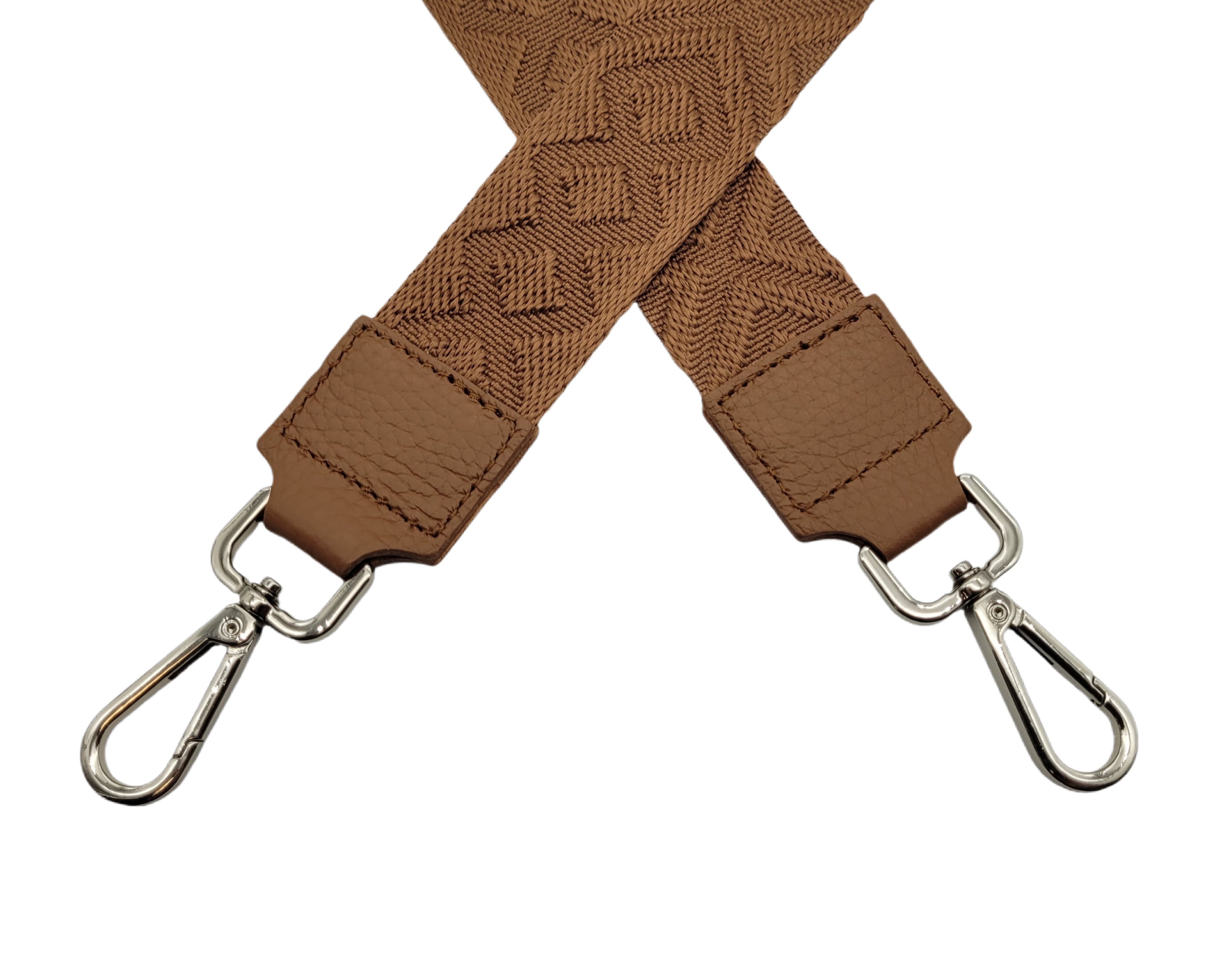 Ersatz Taschengurt Schultergurt Tragegurt Schulterriemen 4cm made in Italy braun