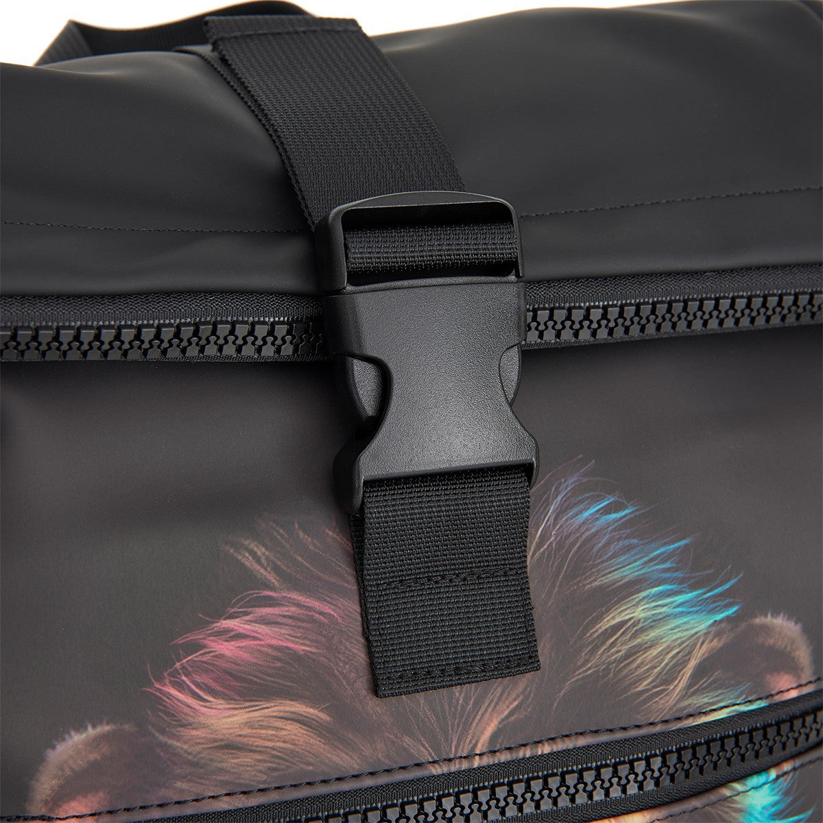 New Rebels New York Löwen Rucksack – Rolltop, wasserabweisend, 15" Laptopfach