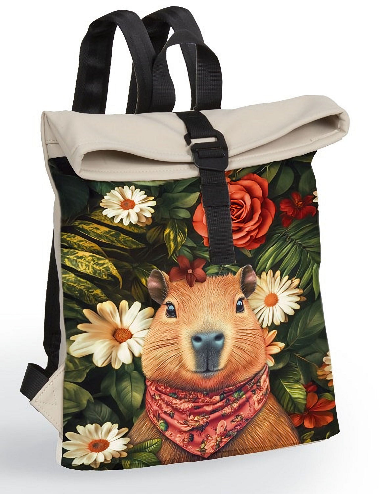 New Rebels Mart Art Roll Up City Rucksack Los Angeles Capybara, wasserabweisend