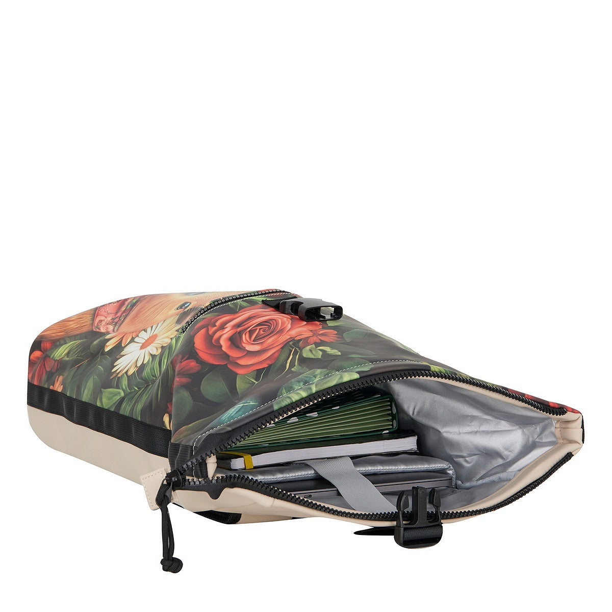 New Rebels New York Capybara Rucksack – Rolltop, wasserabweisend, 15" Laptopfach