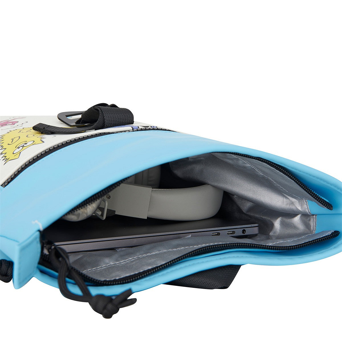 New Rebels Mart Art Roll Up City Rucksack Los Angeles Cartoon, wasserabweisend, Hunde und Katzen