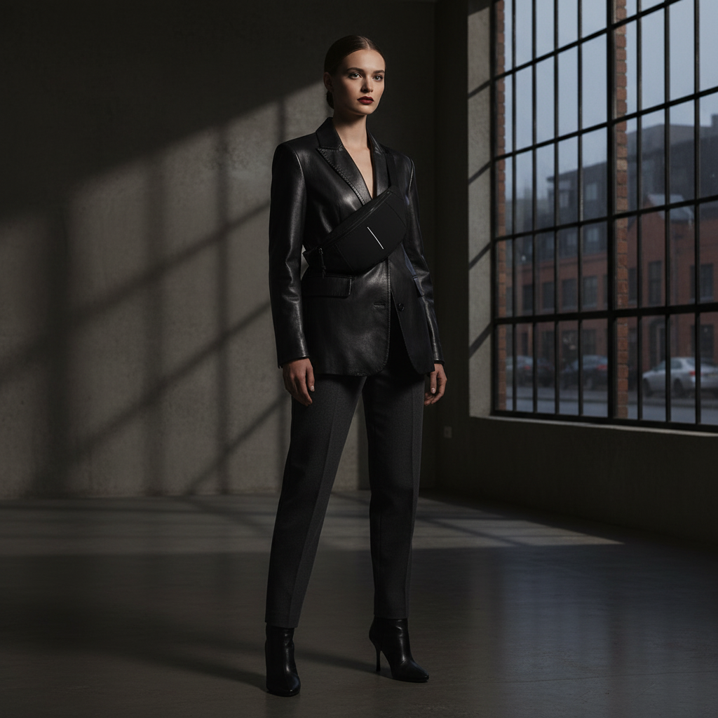 New Rebels Waistbag, Crossbag, Bauchtasche, Gürteltasche, wasserabweisend, schwarz