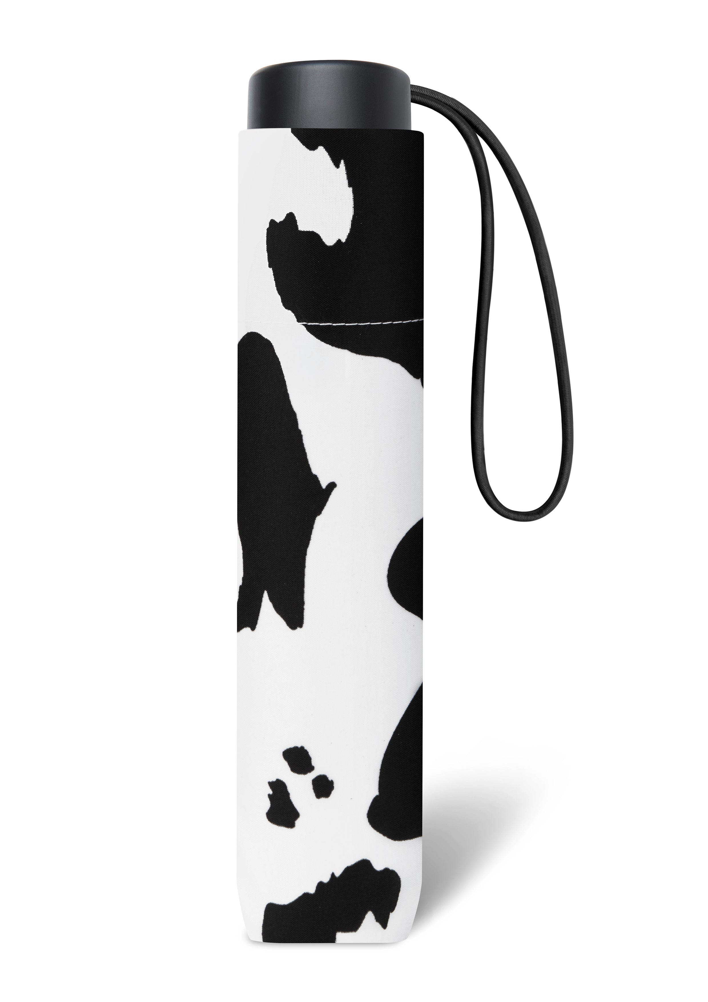 Regenschirm Taschenschirm Kuh-Print · Ø 93 cm · 8-teiliges Gestell · 287 g · manuelle Öffnung schwarz weiß