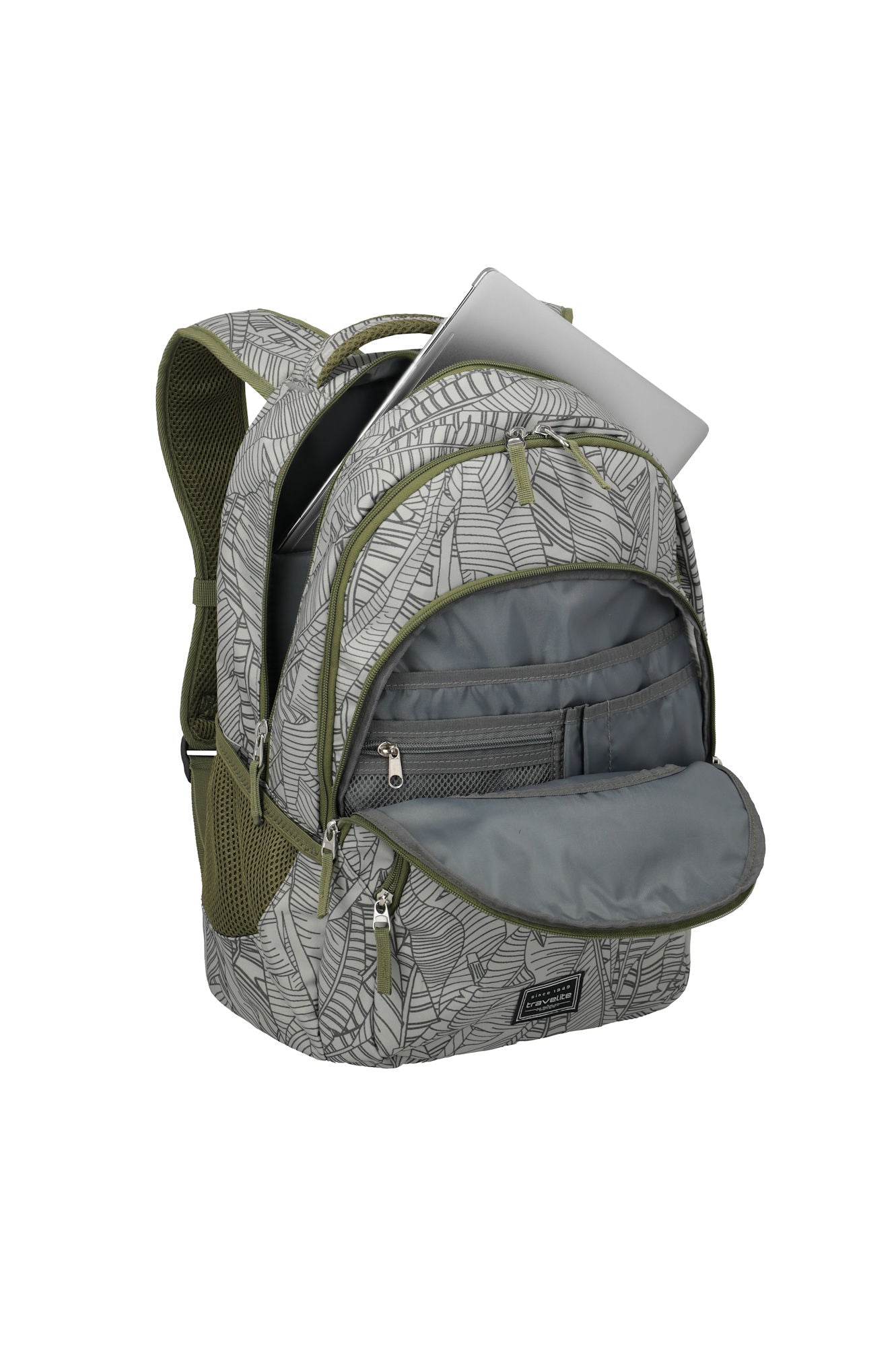 Travelite Freizeit Reise Rucksack Daypack Notebookfach Bordgepäck print grey