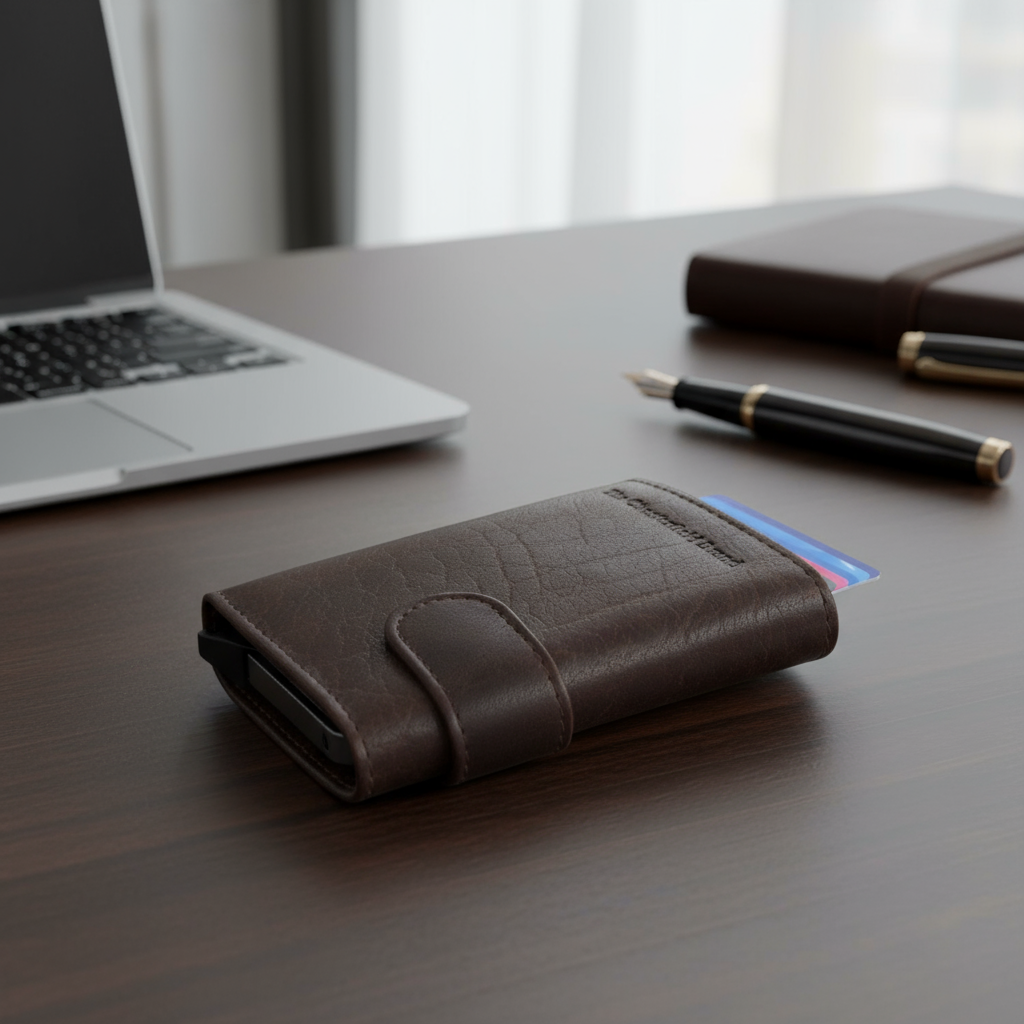 The Chesterfield Brand echt Leder Kreditkartenetui Geldbörse Mannheim braun