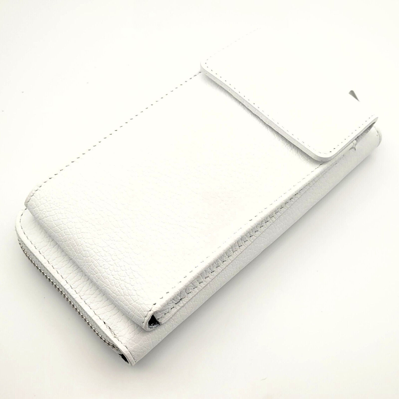 echt Leder Handybörse Smartphonetasche Geldbörse Umhängetasche made in Italy weiß