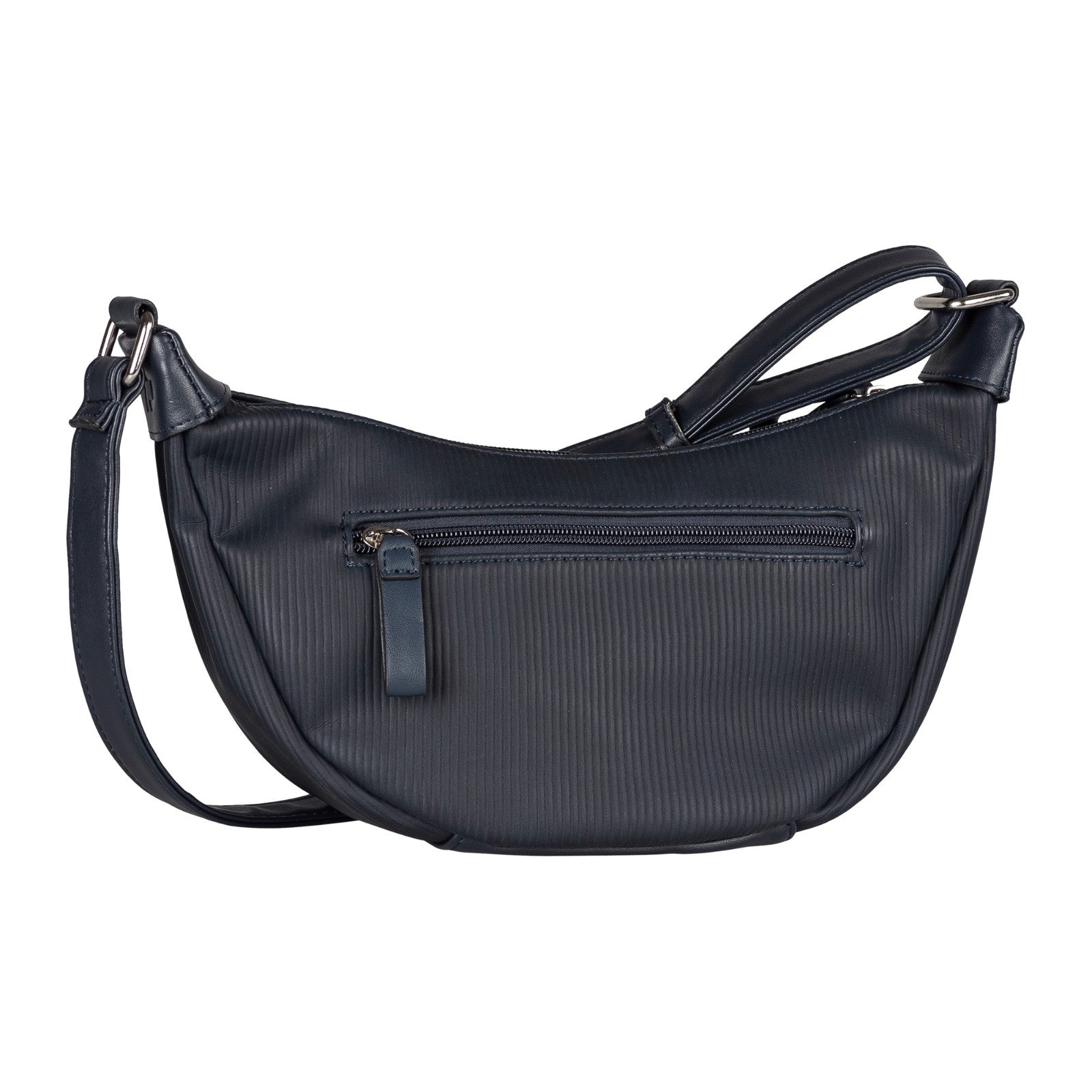Tom Tailor Denim Liriel Cord Cross Bag M – Damen Umhängetasche aus PU mit Reißverschluss und verstellbarem Schulterriemen Handtasche dark blue