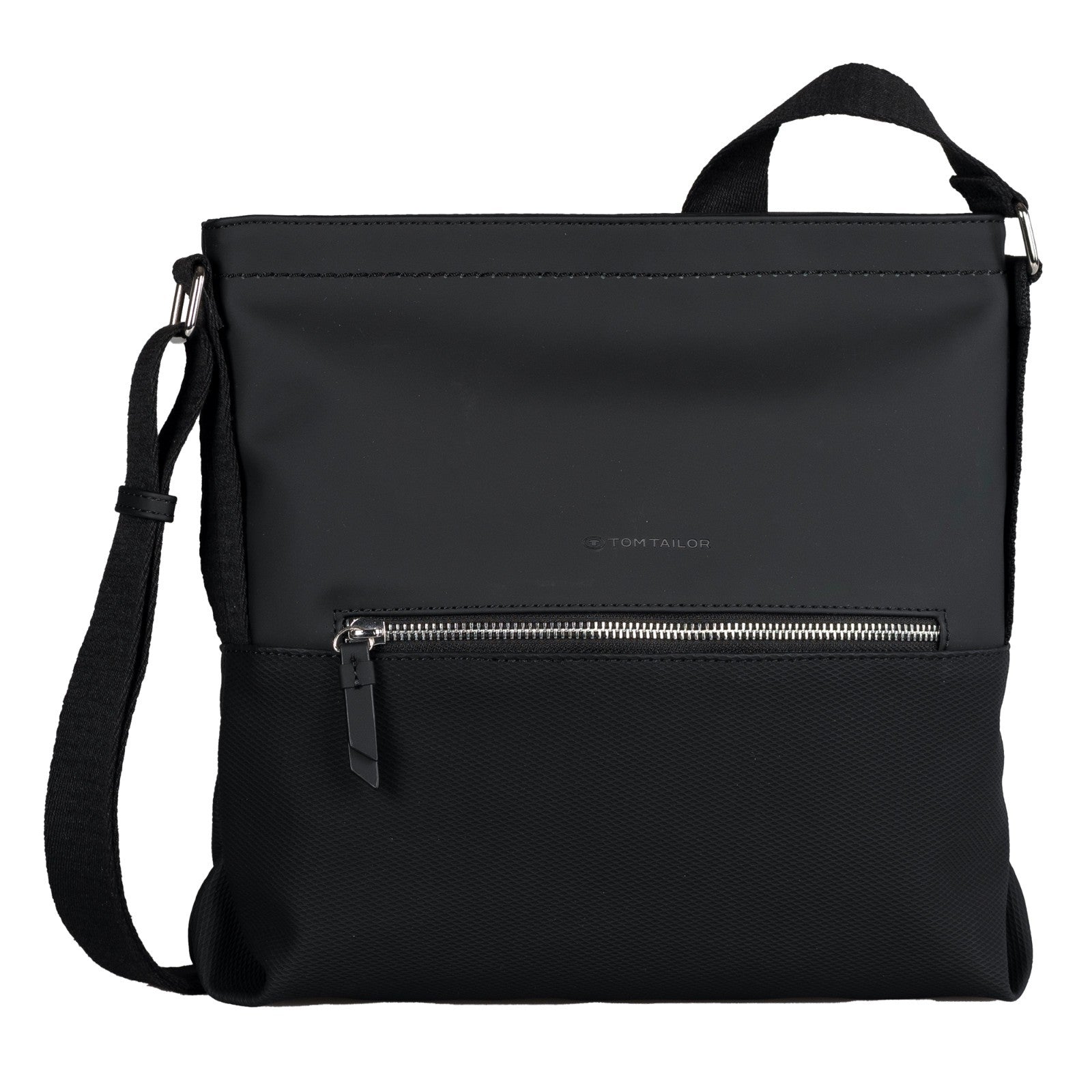 Tom Tailor Umhängetasche Erin Damen – mittelgroß 30x9x30 cm – 6 Fächer – Schultertasche casual Style Handtasche schwarz