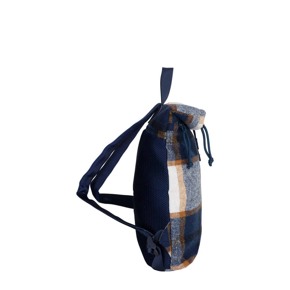 New Rebels Scott Roll Up Rolltop City Rucksack Los Angeles Flanell karo navy