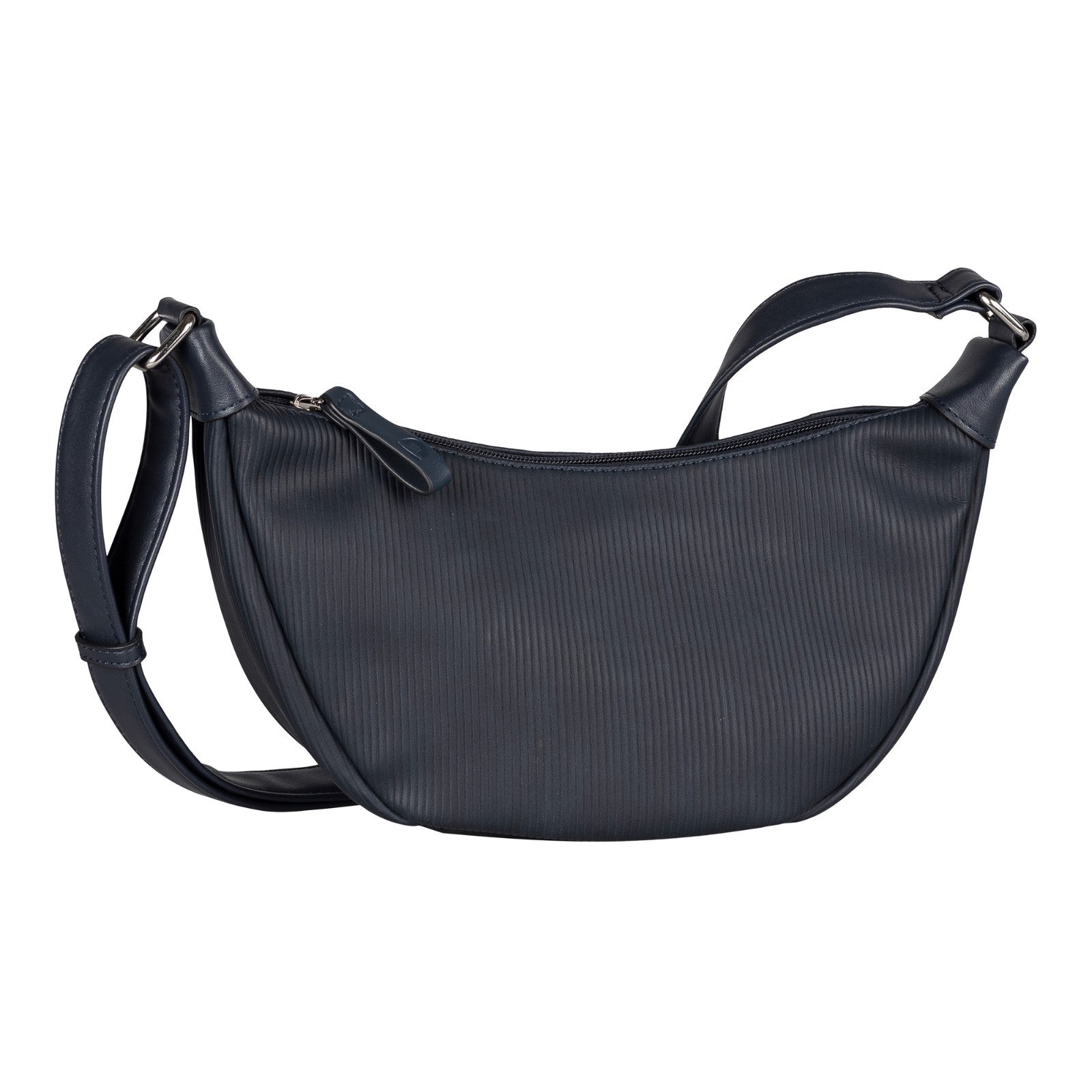 Tom Tailor Denim Liriel Cord Cross Bag M – Damen Umhängetasche aus PU mit Reißverschluss und verstellbarem Schulterriemen Handtasche dark blue