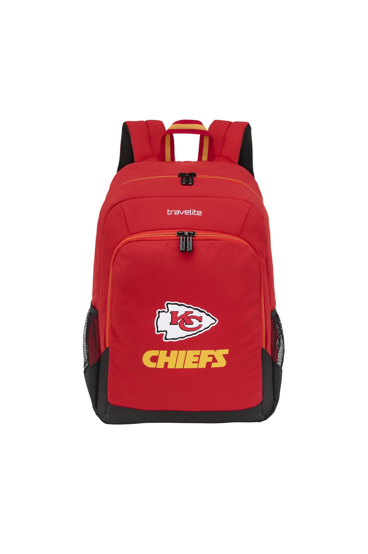 travelite x NFL College Rucksack Kansas City Chiefs Rot – 24 l, Laptopfach bis 15 Zoll