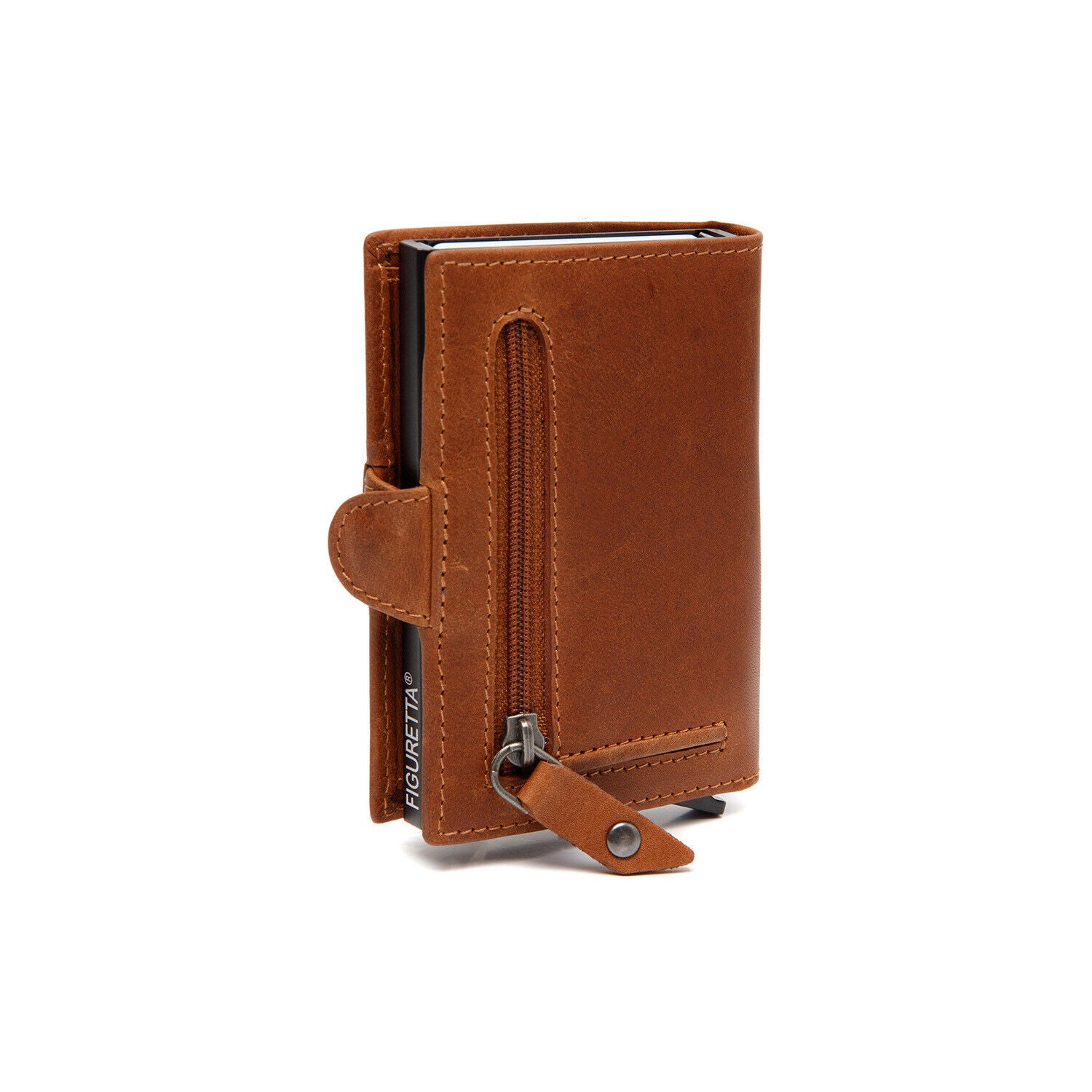 The Chesterfield Brand echt Leder Kreditkartenetui Geldbörse Lagos cognac
