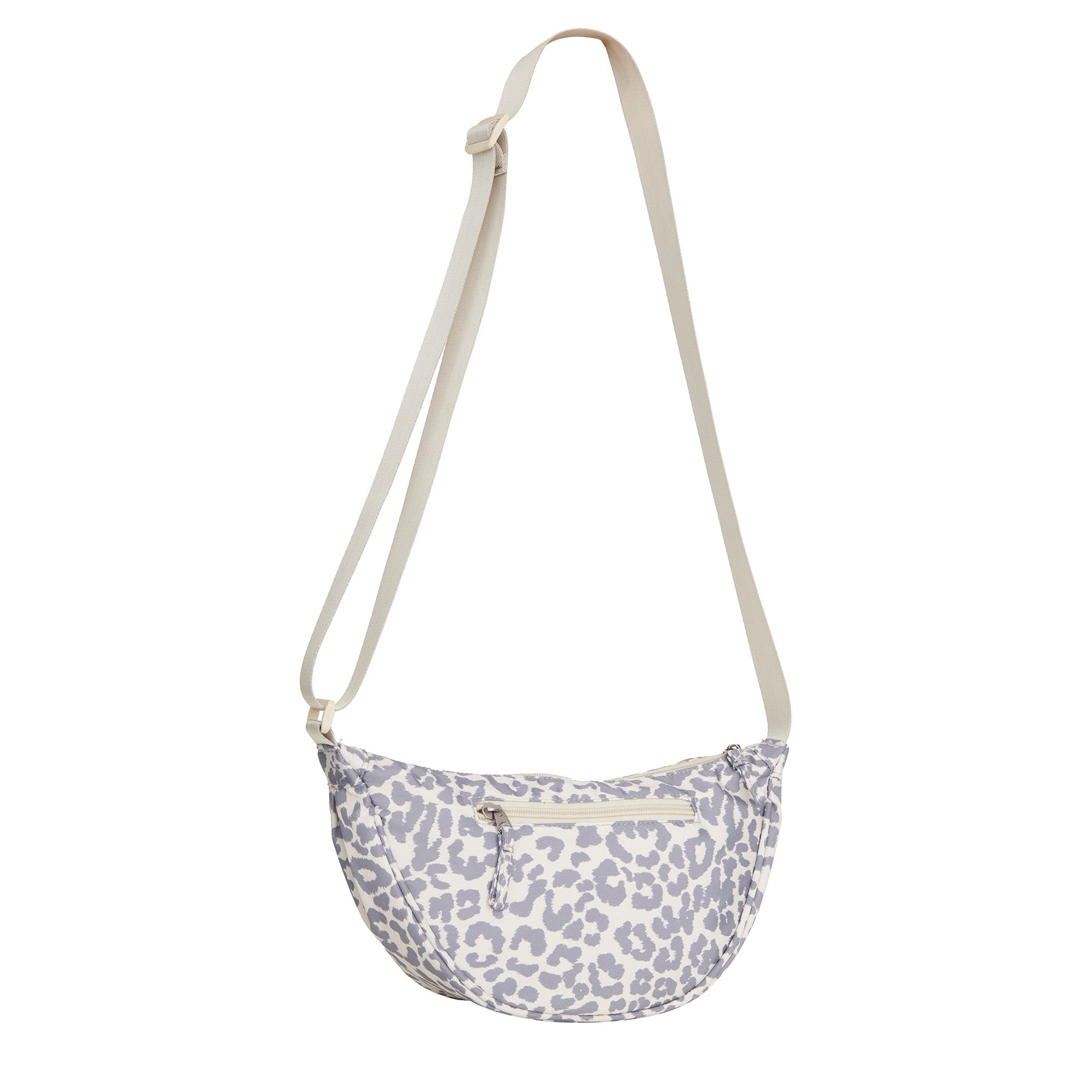 New Rebels Moonbag „Stay Wild" – Crossbody-Tasche mit Leopard-Print beige, Nylon, 32 × 16 cm