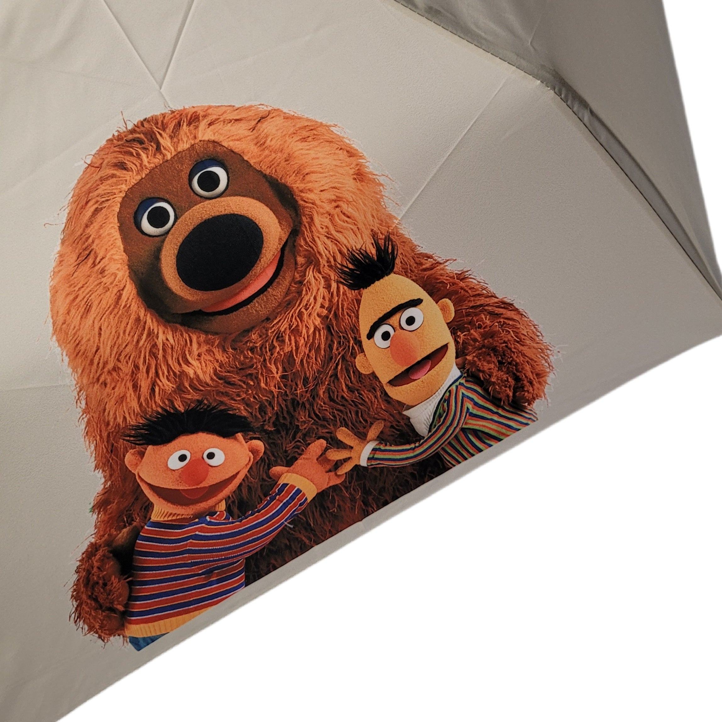 Kinder-Regenschirm Sesamstraße – Samson, Ernie und Bert Ø 90 cm, 230 g, Handöffner, grau