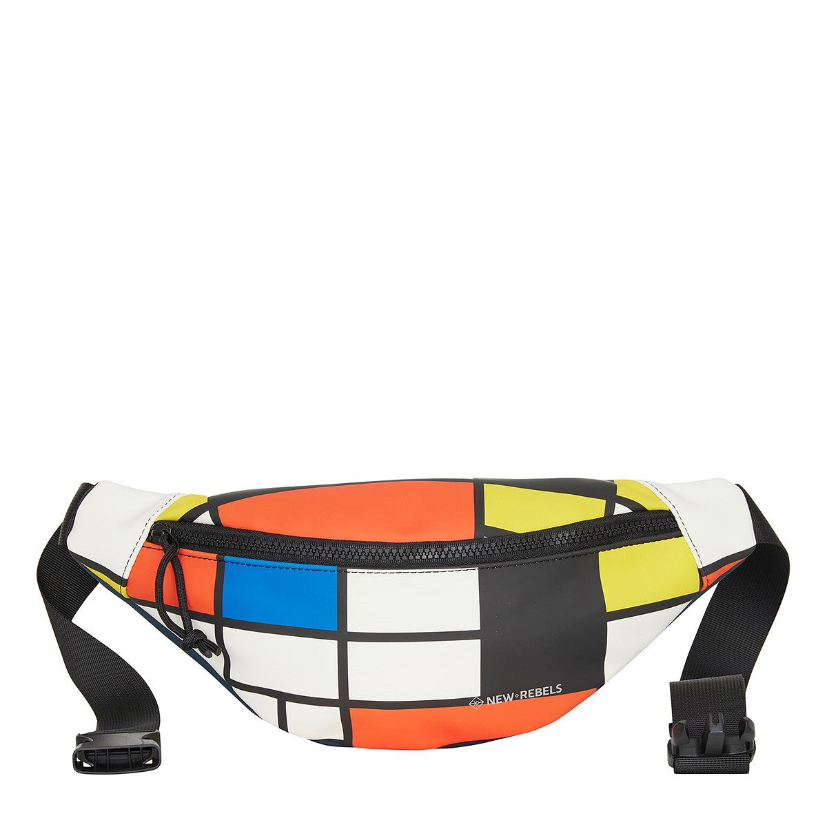 New Rebels Brooklyn Waistbag – Bauchtasche im Mondrian-Stil, wasserabweisend & leicht