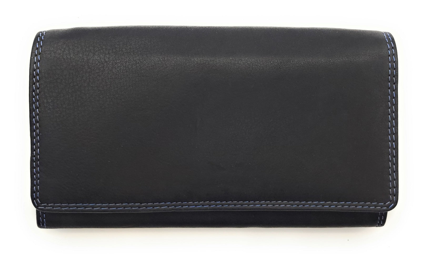 Jockey Club echt Leder Damen Geldbörse Portemonnaie mit RFID Schutz royal blau