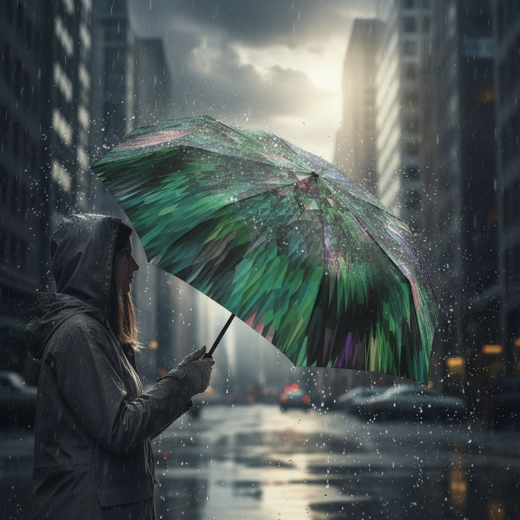 Knirps T.200 Duomatic Regenschirm Taschenschirm Schirm sturmfest peacock green