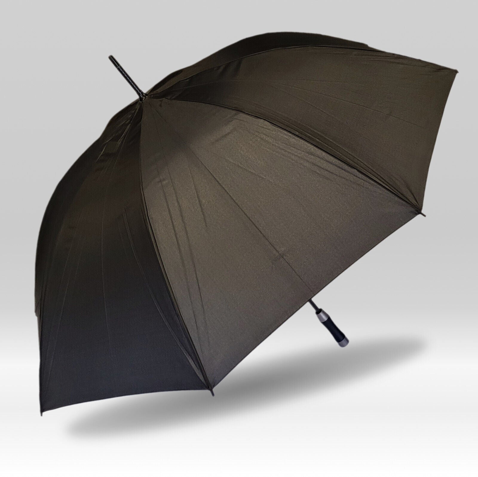 XXL Regenschirm Partnerschirm Schirm Ø130cm Vollfiberglas Golfschirm sturmfest schwarz