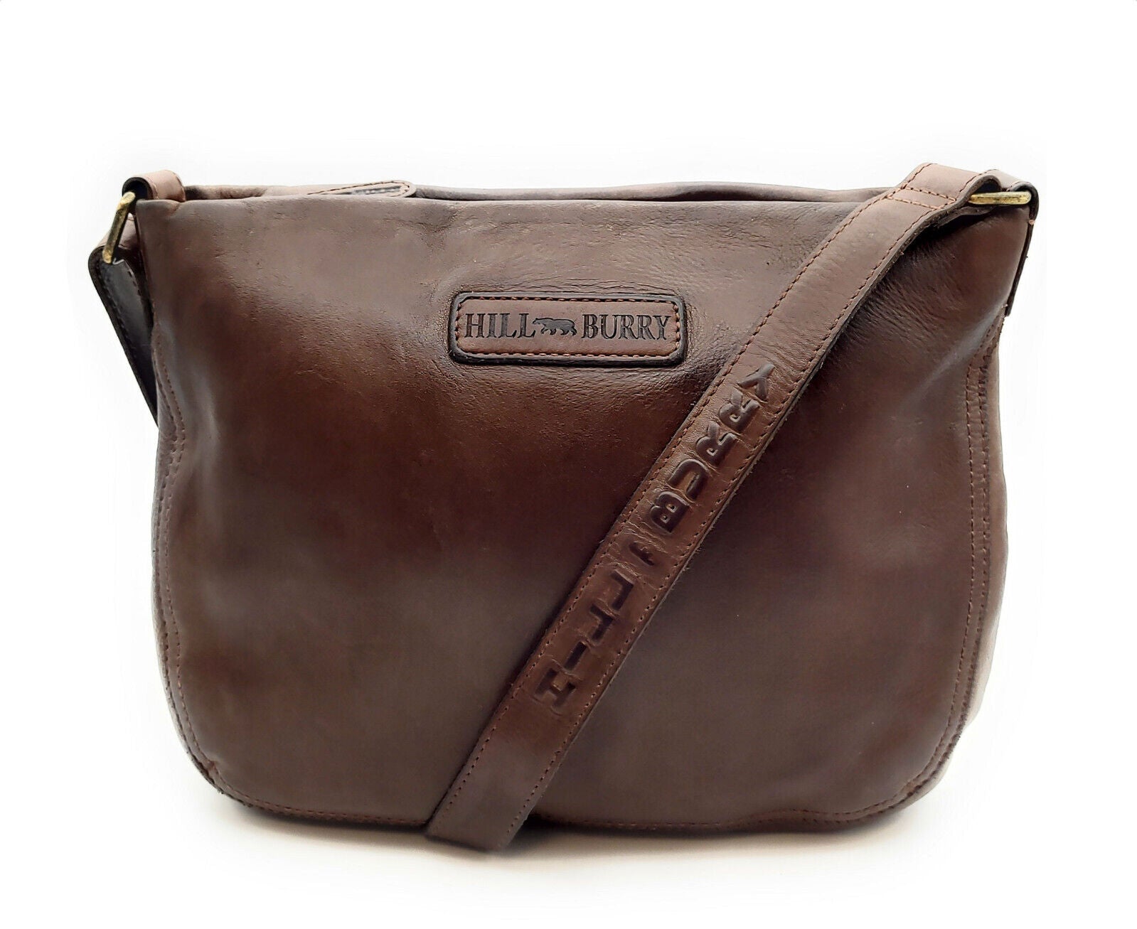 Hill Burry echt Leder Damen Umhängetasche Schultertasche Handtasche braun