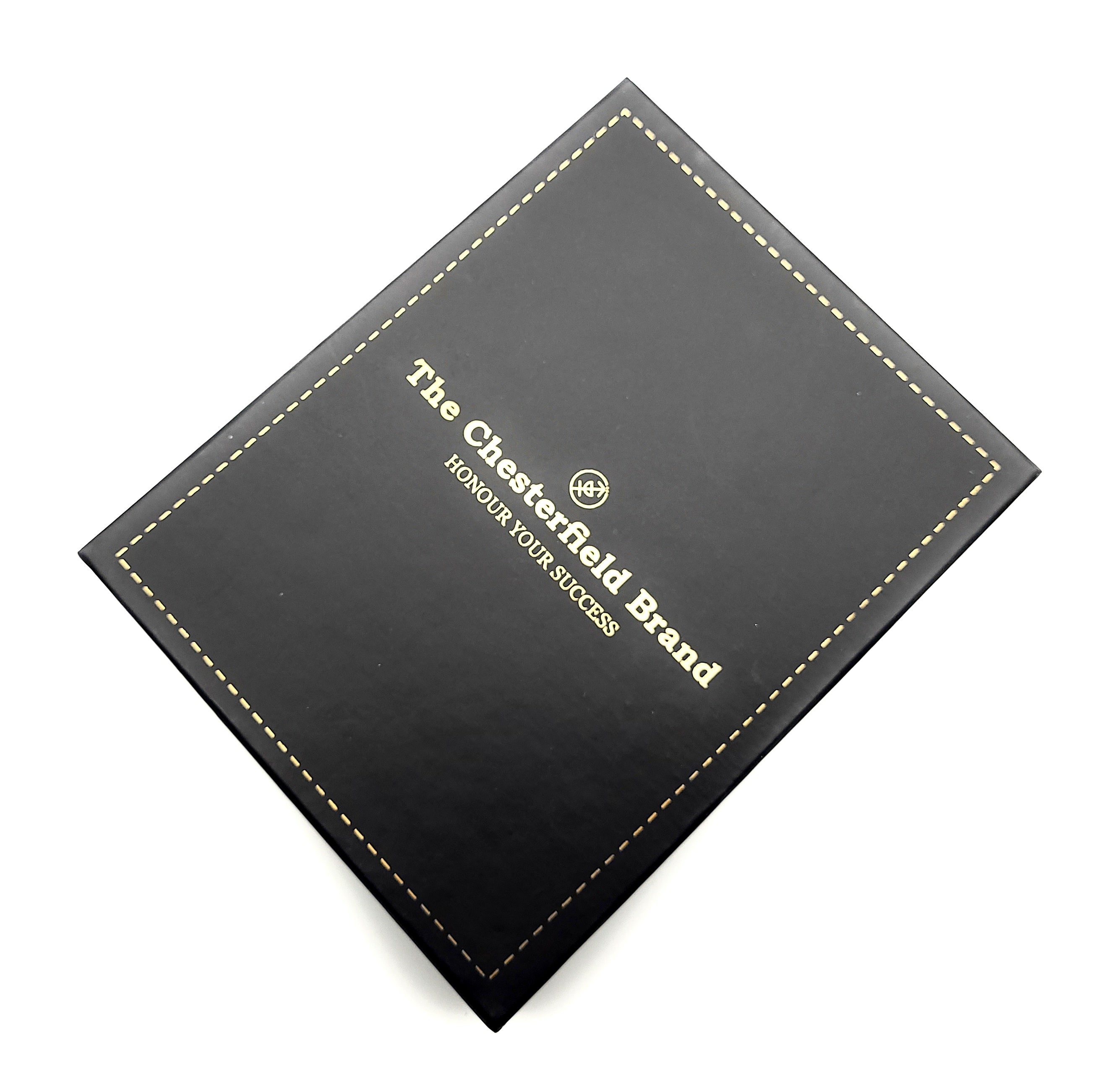 The Chesterfield Brand Passport Cover – Hochwertiges Reisepass-Etui aus 100% Rindsleder mit Weltkarten-Design schwarz