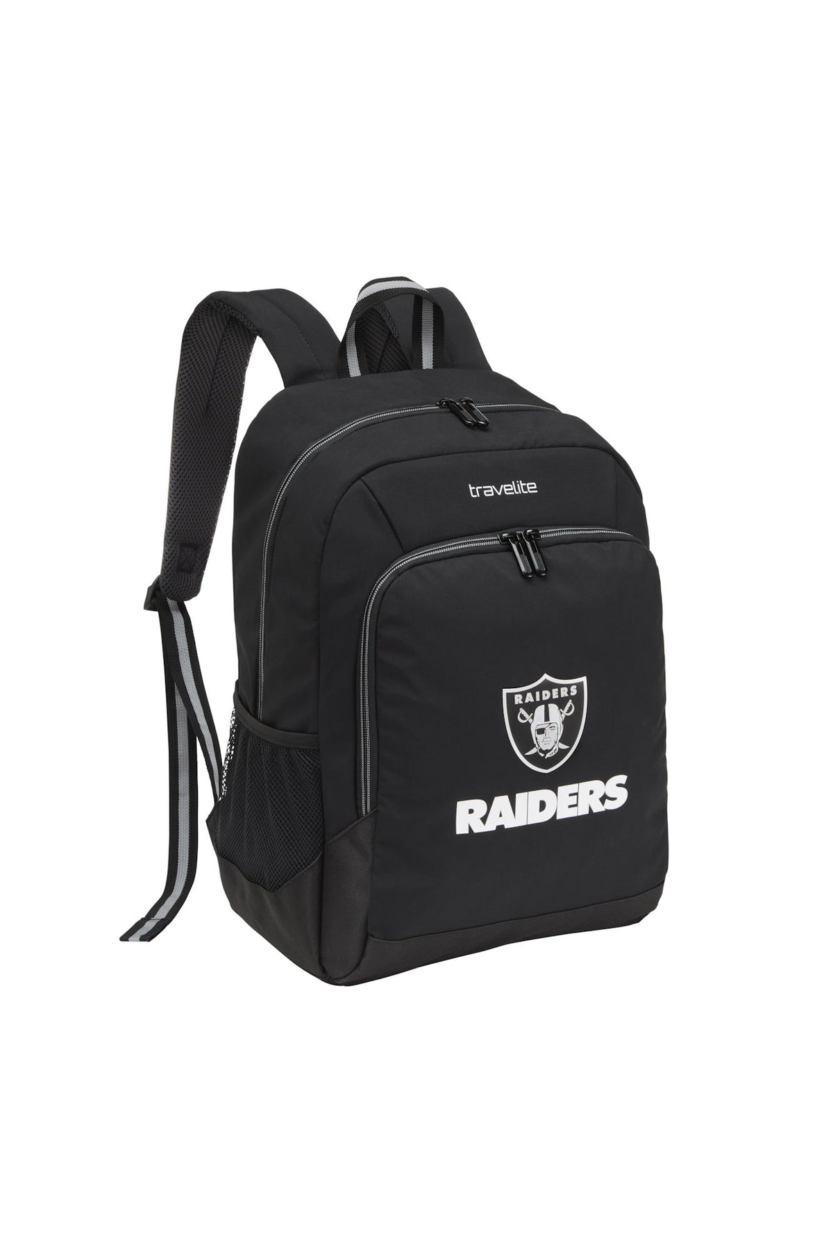 travelite x NFL College Rucksack Las Vegas Raiders Schwarz – 24 l, Laptopfach bis 15 Zoll