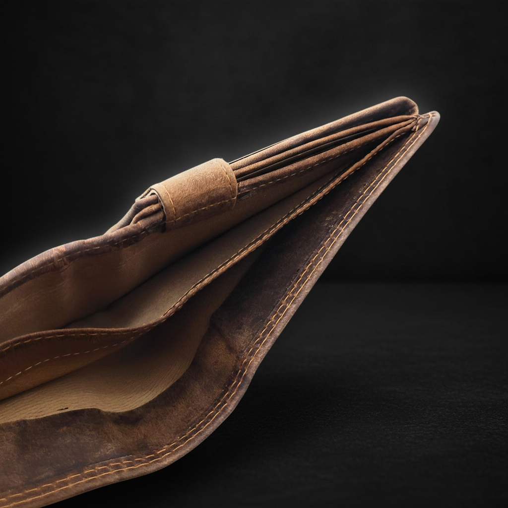 Ven Tomy Geldbörse aus Büffelleder mit RFID Schutz, Geheimfach & Reißverschlussfach – Herren Portemonnaie