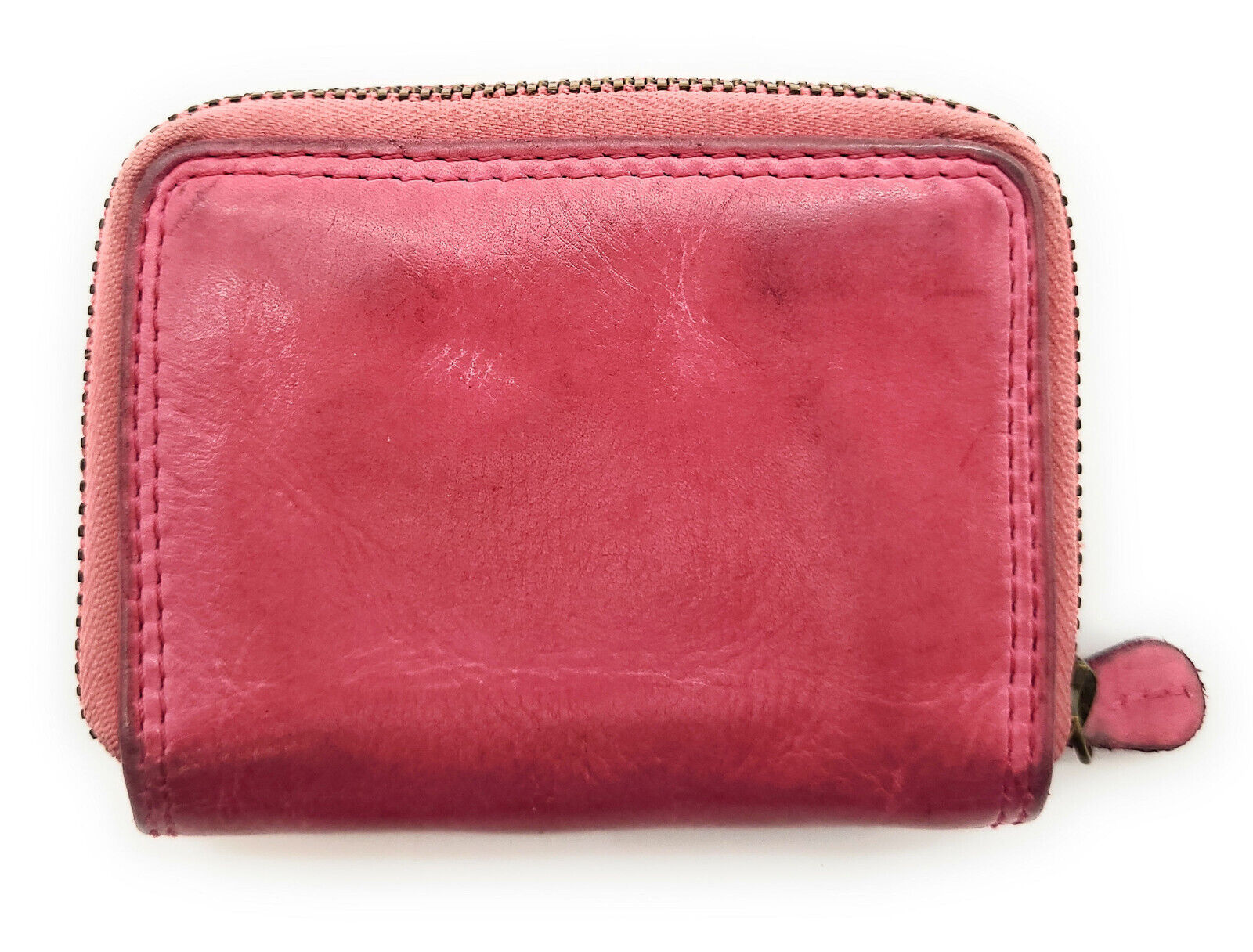 Hill Burry echt Leder Damen Mini Geldbörse Portemonnaie RFID Schutz Waschleder pink