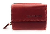 Hill Burry Mini echt Leder Damen Geldbörse Portemonnaie RFID NFC Schutz rot