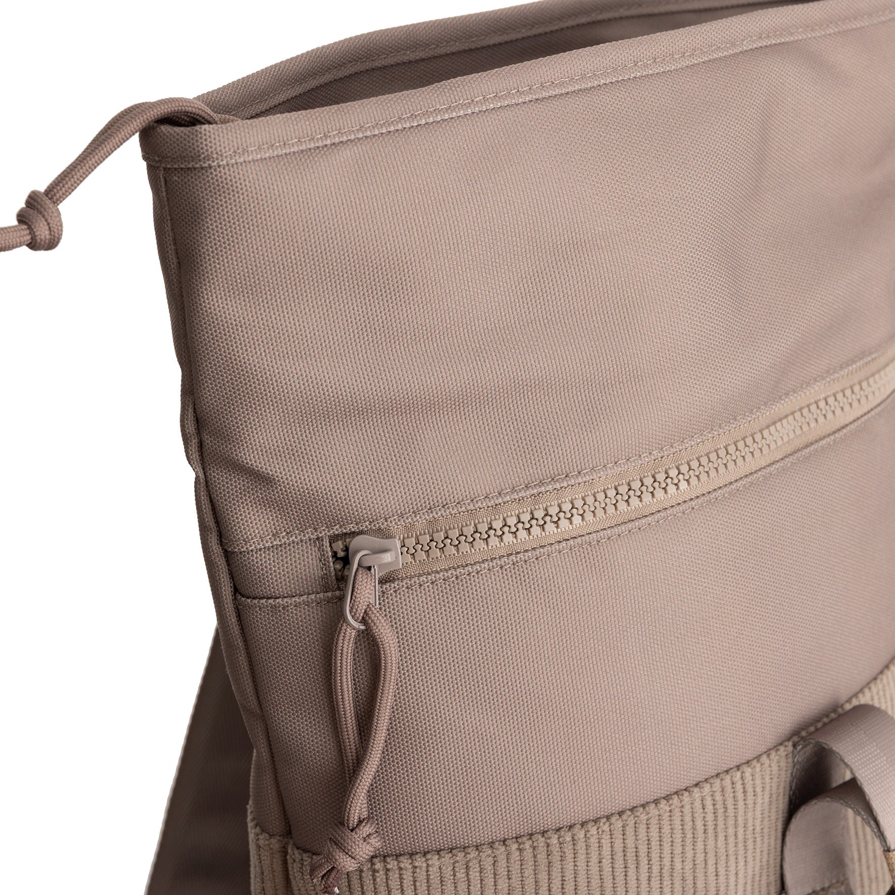 New Rebels Ribbi Roll Up Rolltop City Rucksack Los Angeles Kordoptik taupe