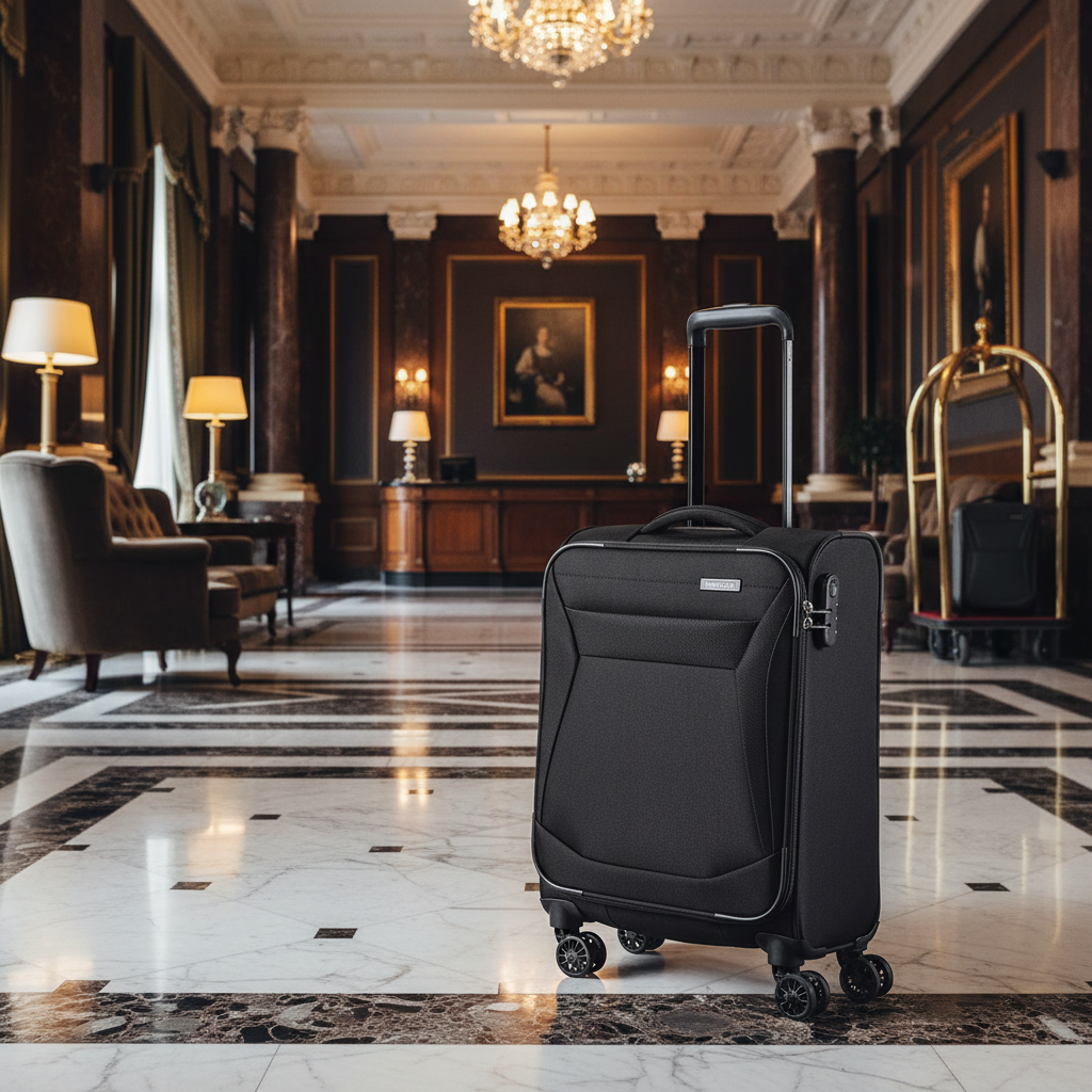 Travelite Chios Reisekoffer Trolley Bord-Koffer 55cm Handgepäck Bordgepäck 4-Rad schwarz