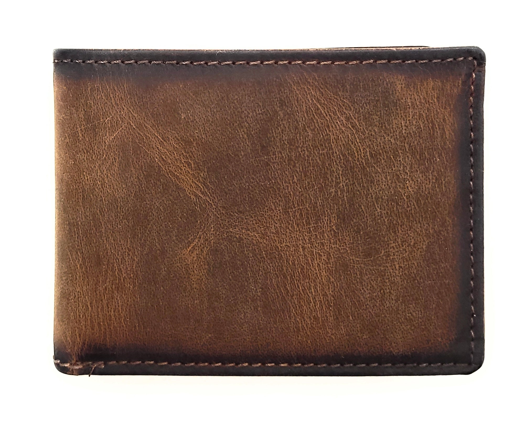 Jockey Club Mini Leder Geldbörse Vintagebraun – Handgefertigt mit RFID-Schutz im rustikalen Design