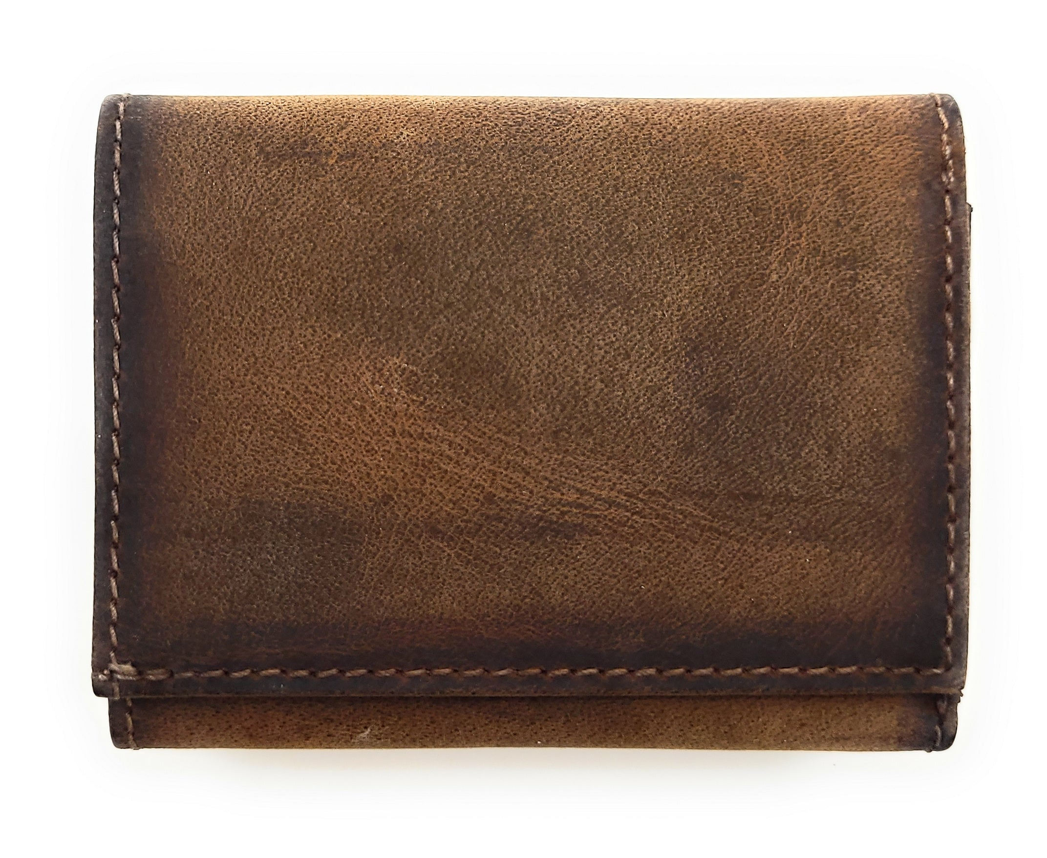 Vintage Leder Geldbörse Rückseite - handgefertigte Qualität
