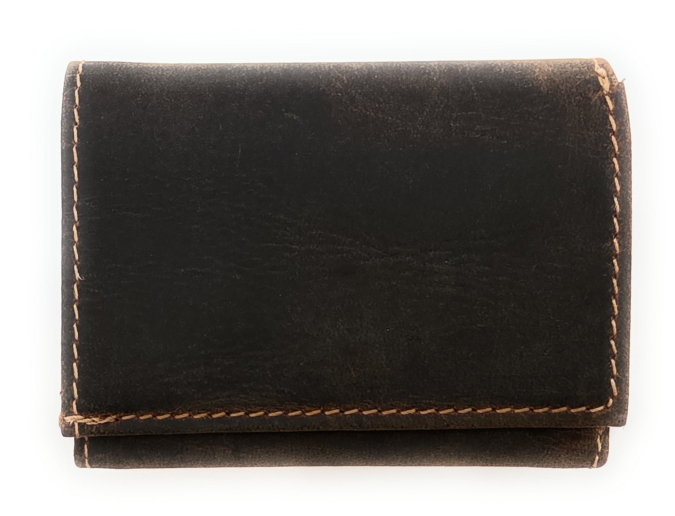 Jockey Club Mini Geldbörse aus Hunterleder | RFID-Schutz & Vintage Design cognac braun