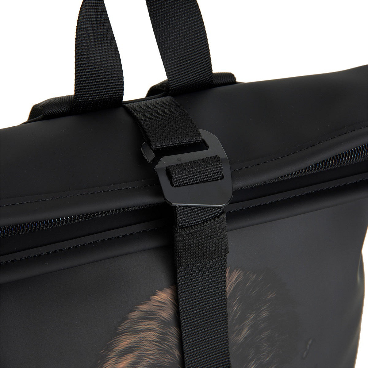 New Rebels Rolltop Cityrucksack Los Angeles – Stylischer Rolltop Rucksack mit Gorilla-Design, Wasserabweisend & Praktisch